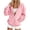 Solid Tone, variant on Iroehba Hoodies for Women Full Zip Hooded Relaxed Cut Jacket with Ruched Sleeves and Kangaroo Pockets, Soft Stretchy Long Sleeve Top for Daily Wear