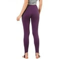 thumbnail image 3 of Allegra K Women's Solid Soft Elastic Waistband Gym Yoga Stirrup Pants, 3 of 6