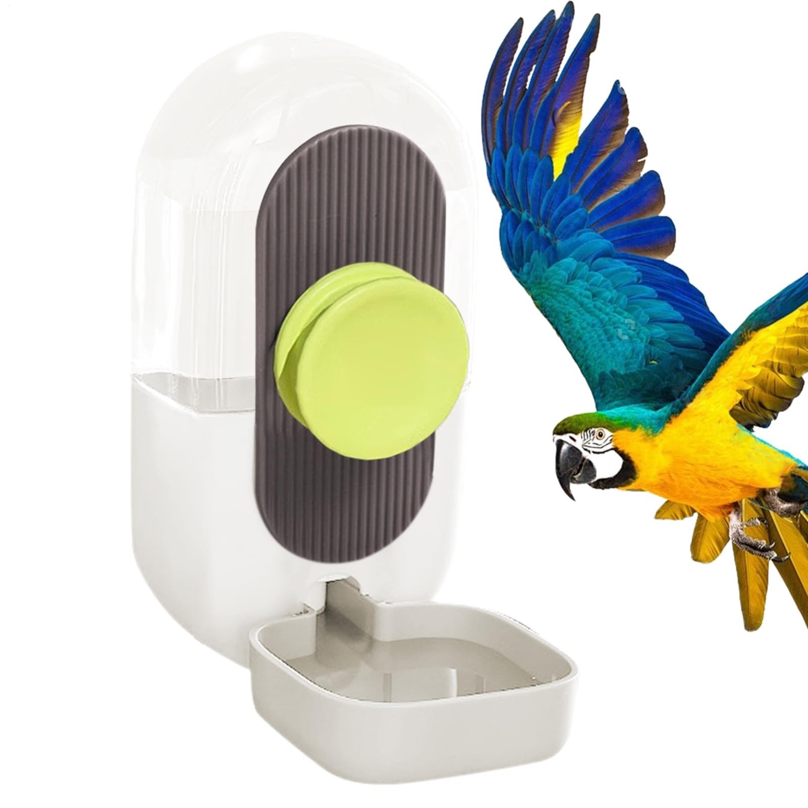 LYINGF Automatic Bird Water Feeder for Cage, Parrot Water Dispenser Cage Accessories for Lovebirds and Budgies, Easy to Install and Clean for Consistent Pet Bird Hydration