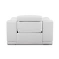 thumbnail image 6 of Titan Furnishings Genuine Italian Leather Power Reclining Chair in White, 6 of 10