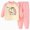 outfits001-Pink, variant on NOLDARES Baby Toddler Boys Outfits 2 Piece Printed Long Sleeve Pullover Top Thick Sweatpants Round Neck Casual Fall Clothes Set Size:6-12 M,Pink