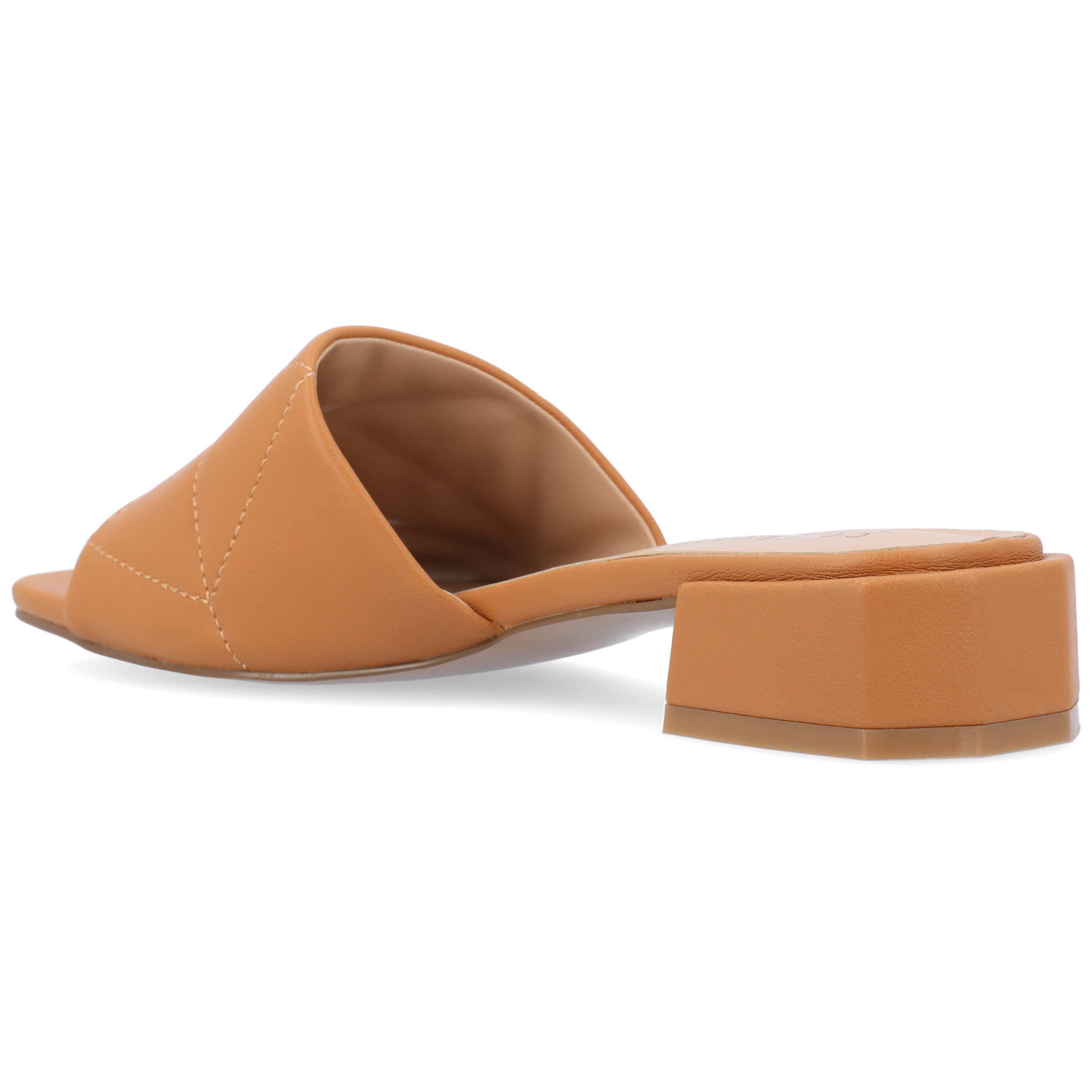 Journee Womens Elidia Slip On Block Flat Sandals