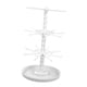 thumbnail image 4 of Exhibidor de llaveros, organizador de joyas, soporte multifuncional giratorio de 360 degree para joyas, soporte para collares con colgantes y colgantes. Blanco de 3 niveles, 4 of 8