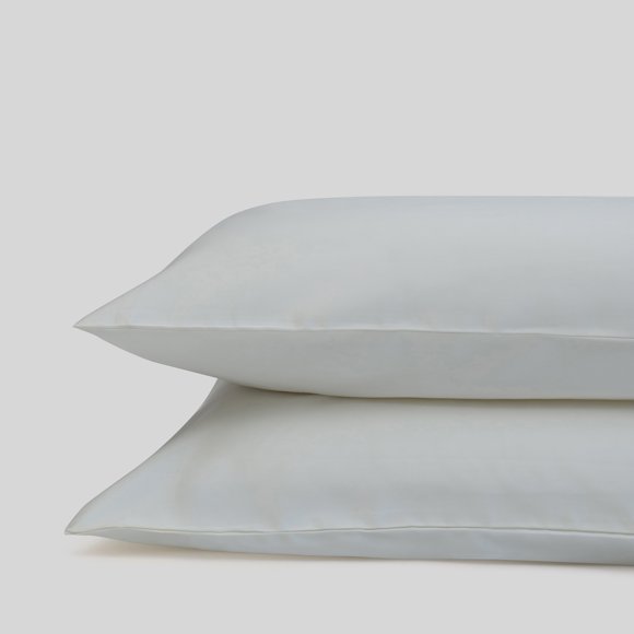 Fabdreams GOTS Certified 100% Organic Cotton King / California King Size Pillow Case|300 Thread Count| Soft Silky Shiny | Luxury Hotel Collection| 20x40 inch| Sustainable | Ivory