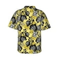 thumbnail image 4 of Xecao Orchids Flowers print Hawaiian shirt - a stylish short-sleeve button-down for men, perfect for casual beach and tropical outings., 4 of 9