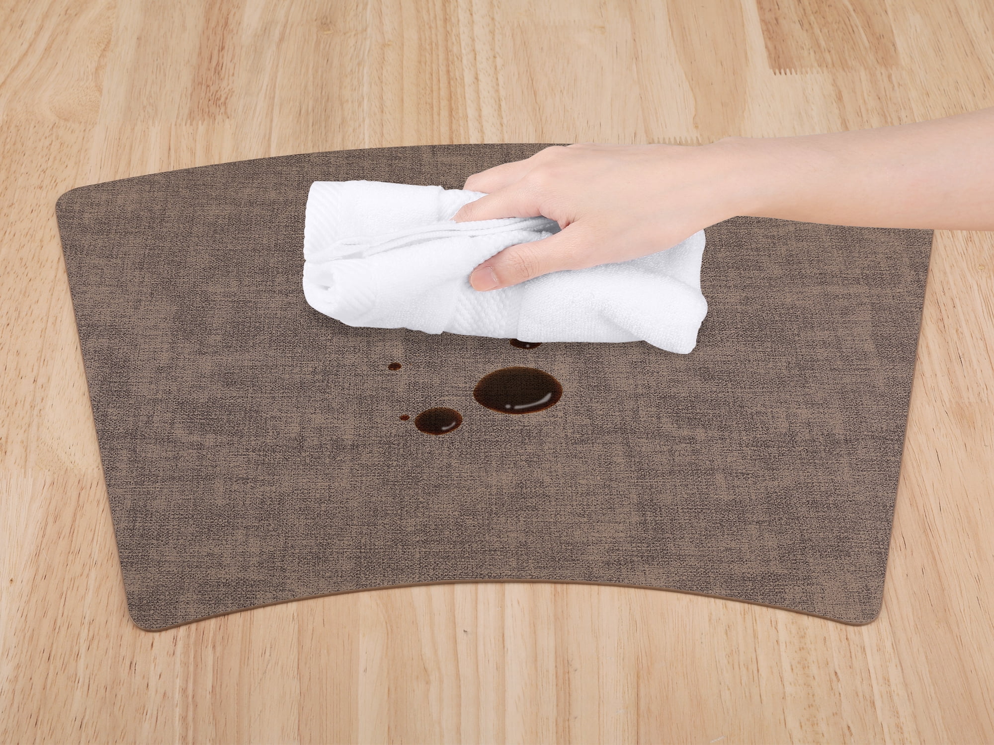 Unique Bargains Placemats for Dining Table Decor Heat Resistant Placemats 6pcs Coffee