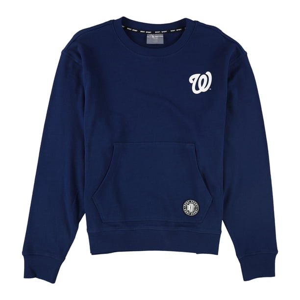 DKNY Sudadera Washington Nationals para mujer, azul, pequeña