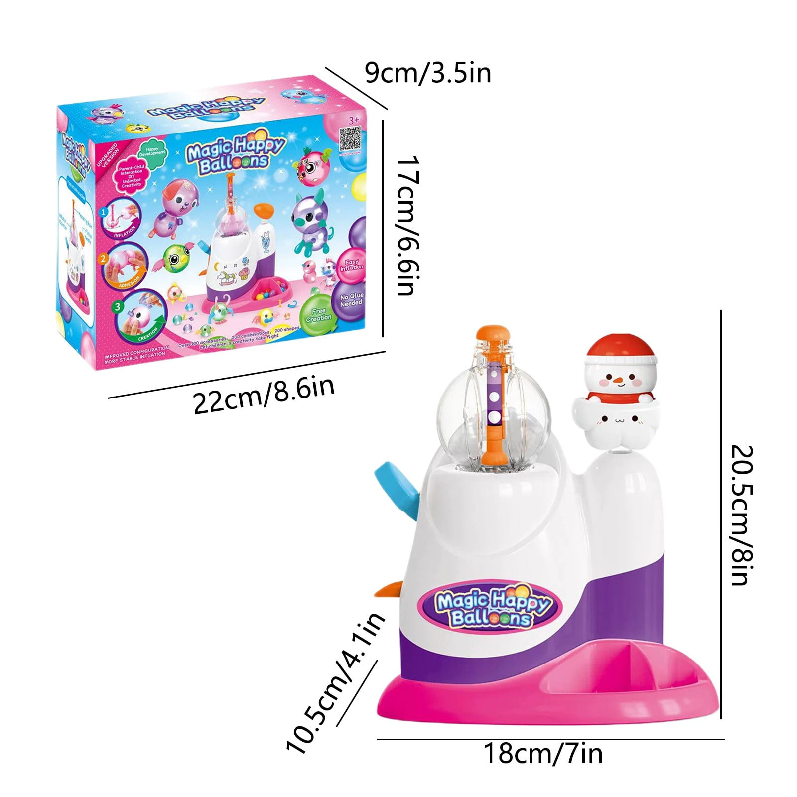 B Diy Inflatable Toy Handmade Bubble Maker Craft Kit For Kids Creative Play Fun Activity B