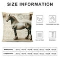thumbnail image 5 of COMIO Square Pillow Cover -  Decorative Throw Pillowcase, Farmhouse Horse,For Bed/Couch/Sofa, 5 of 5