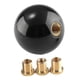 thumbnail image 3 of Perilla de cambio de marchas universal con bola redonda genérica M10x1,5 M10x1,25 M8x1,25 para interior Negro sólido, 3 of 8