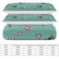 thumbnail image 2 of HAHDAXIA Raccoon Wallpaper Bedding Solid Comforter Set for All Seasons,3 Pieces(1 Comforter+2 Pillowcases),Soft Microfiber Bedding Set Full(79"x90"), 2 of 7