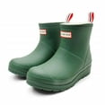 thumbnail image 2 of Hunter Women's Play Short Insulated Rain Boot, Flexing Green \ White Willow,6 M US, 2 of 7