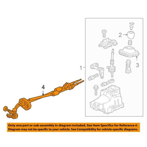 Chevrolet GM OEM Cruze Manual Transaxle-Shift Shifter Control Cable 25193527