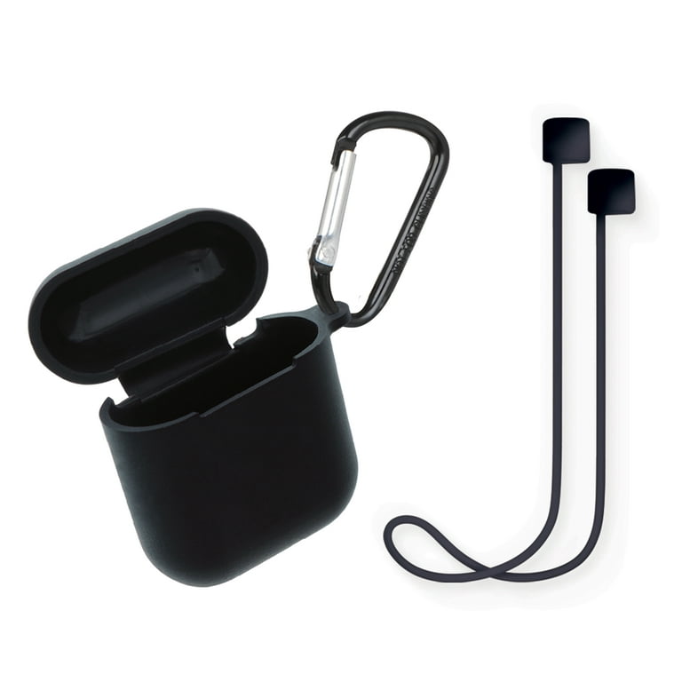 onn. Charging Case Cover For AirPods, Earphone Neck Strap and