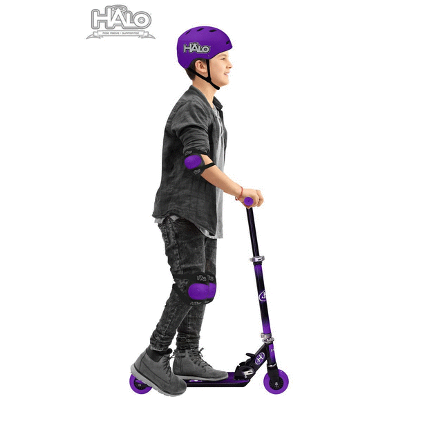 HALO 6 Piece Scooter Combo Set Purple