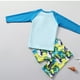 thumbnail image 5 of Odeerbi 3-8 Años Trajes de Baño Antisarpullido de Manga Larga Para Niños Traje de Baño de Entrenamiento Atlético de Dos Piezas Traje de Baño de Dinosaurio, 5 of 9