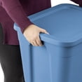 thumbnail image 6 of (8 pack) Sterilite 18 Gallon Tote, Plastic Storage Bin with Snap-on Lid, Stackable, Blue, 6 of 9