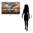 thumbnail image 6 of Empire Art Direct "Elephants" Mixed Media Iron Hand Painted Dimensional Wall Art Sculpture, 6 of 9