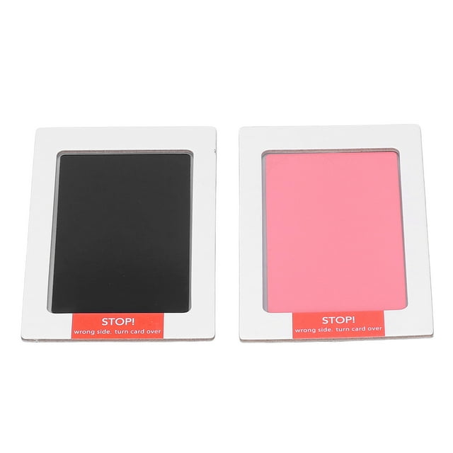 Baby Inkless Footprint Set, Touch Ink Pad Clear Imprints Meaningful For Home Black And Pink