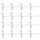 thumbnail image 1 of 40Pcs Gancho de metal Ganchos para colgar Gancho pequeño sin clavos para exhibición de supermercado Ropa Prop (Blanco), 1 of 5