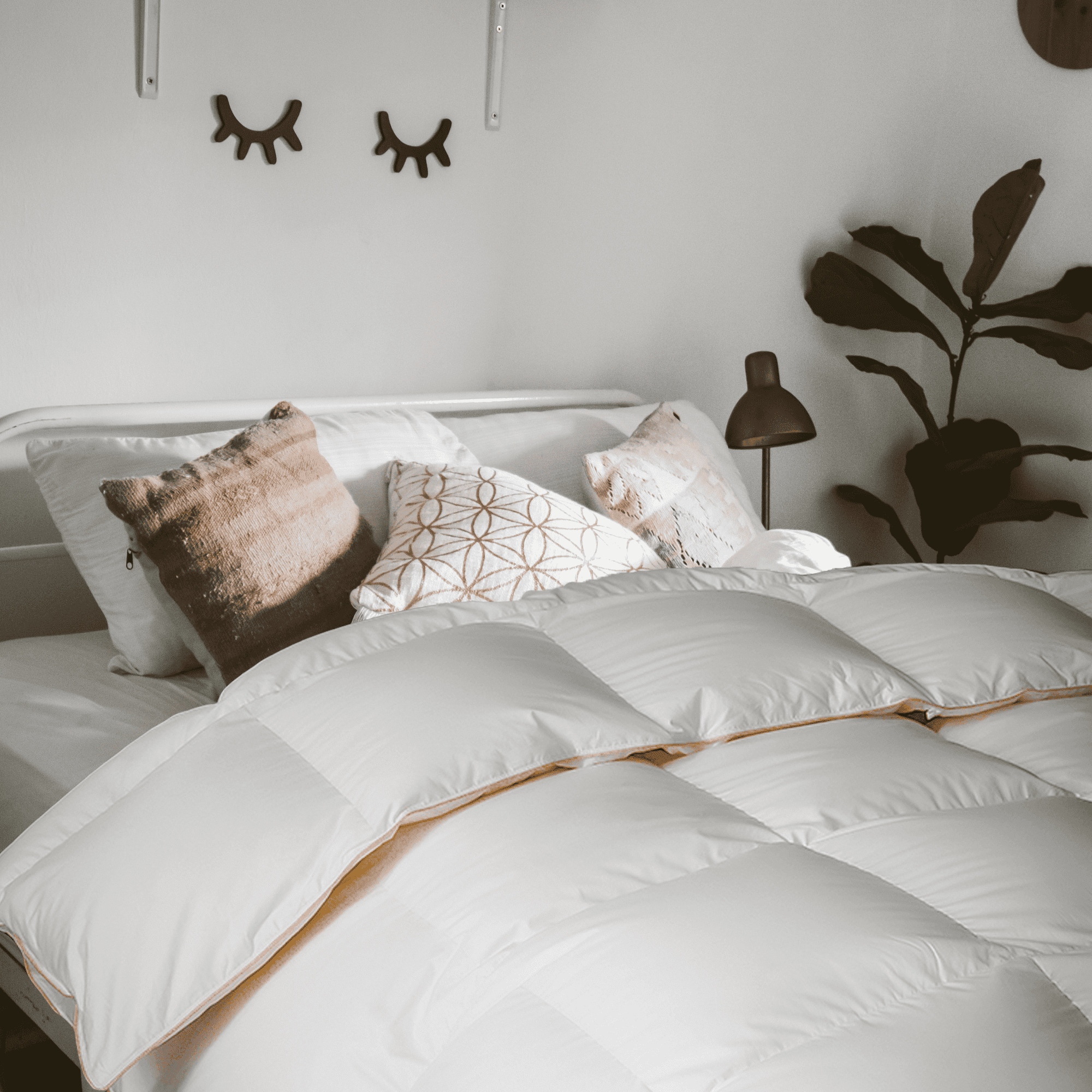 Highland Feather 725 Fill Power Canadian Hutterite White Goose Down Duvet 500tc Pure Cotton Casing With Corner Ties Iceland Summer Queen 30 Oz Whit