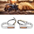 thumbnail image 1 of Fork Clamp Turn Signal Light LED Front Fork Indicators High Brightness Stability with Sleek for 39mm-41mm Forks, 1 of 7
