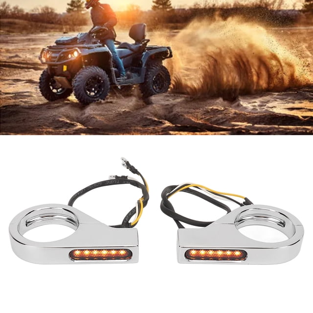 Fork Clamp Turn Signal Light LED Front Fork Indicators High Brightness Stability with Sleek for 39mm-41mm Forks