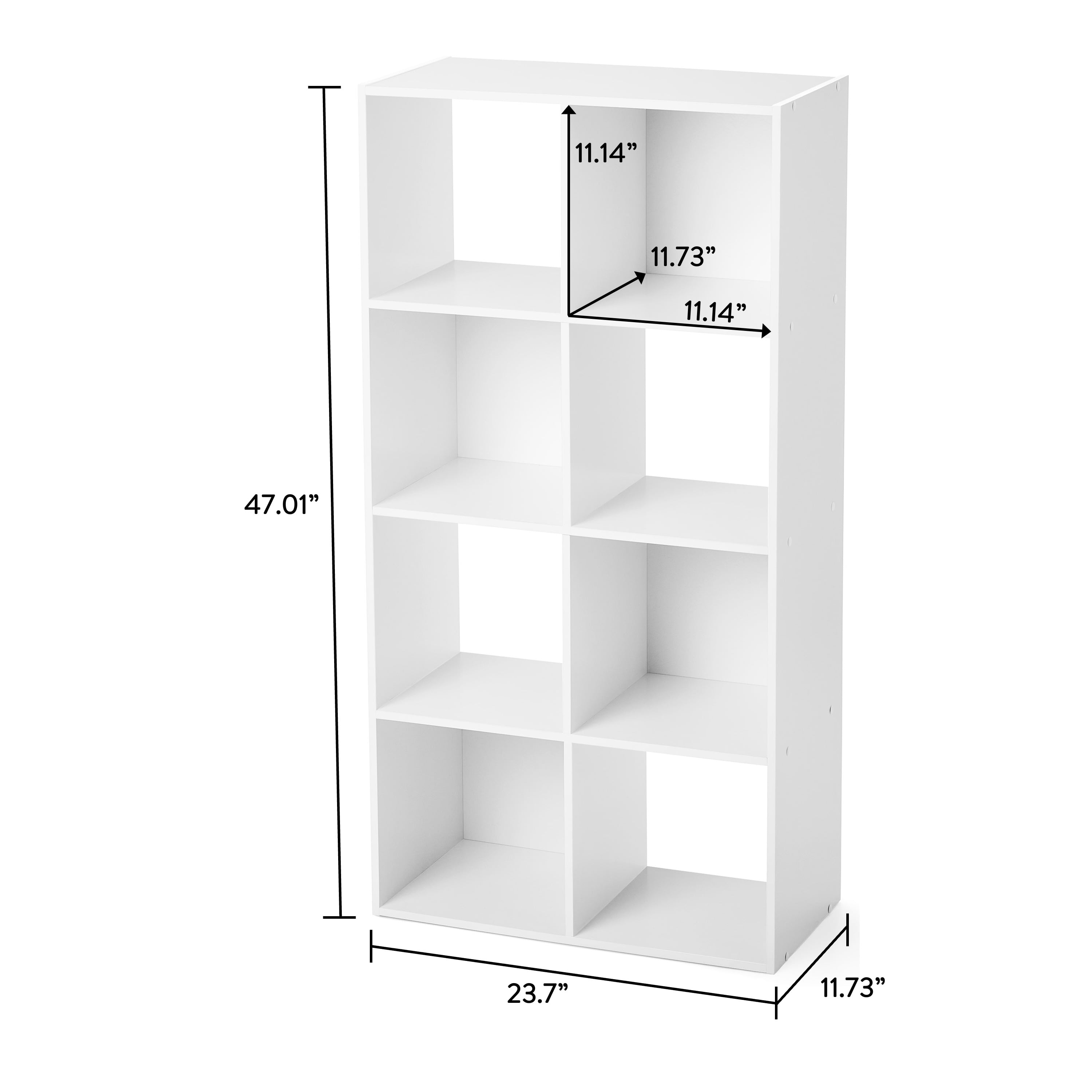 Mainstays 8 Cube Storage Organizer, White