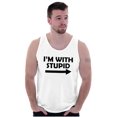 thumbnail image 5 of I'm With Stupid Best Friend BFF Goals Tank Top T Shirts Men Women Brisco Brands S, 5 of 5
