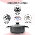 thumbnail image 6 of Alpine Cuisine 5 Quart Non-stick Stock Pot with Tempered Glass Lid and Carrying Handles, Multi-Purpose Cookware Aluminum Dutch Oven for Braising, Boiling, Stewing, 6 of 8