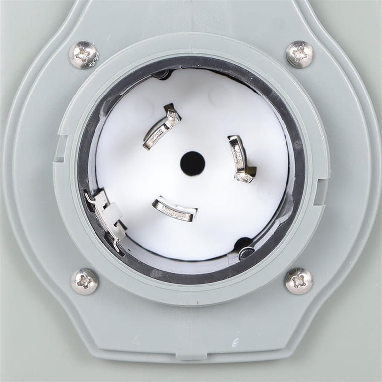 50 Amp NEMA SS2-50P Flanged Power Inlet - 125/250V, 3 Pole 4 Wire, Heavy Duty Outdoor, UL Listed