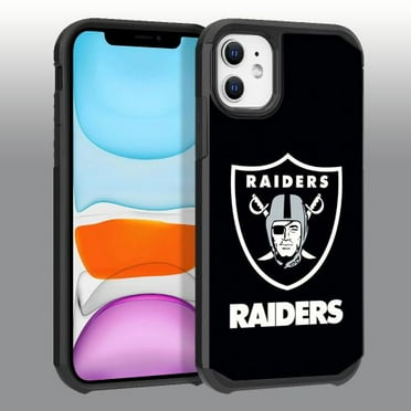 Apple iPhone 11 - NFL Licensed Las Vegas Raiders Team Logo on Black Textured Dual Layer Case