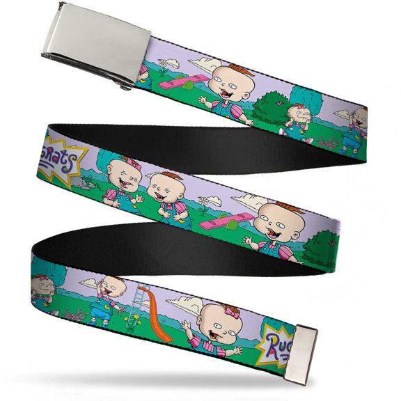 Adjustable Belt, Clamp Buckle, Cut-to-Fit, Rugrats Lil Phil Outdoor Poses