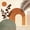 Orange Sage, variant on Castle Fairy Retro Geometric Pattern Black Out Curtains for Adults, Abstract Art Curtains Pack of 2 (42x63 Each) for Bedroom, Orange Beige
