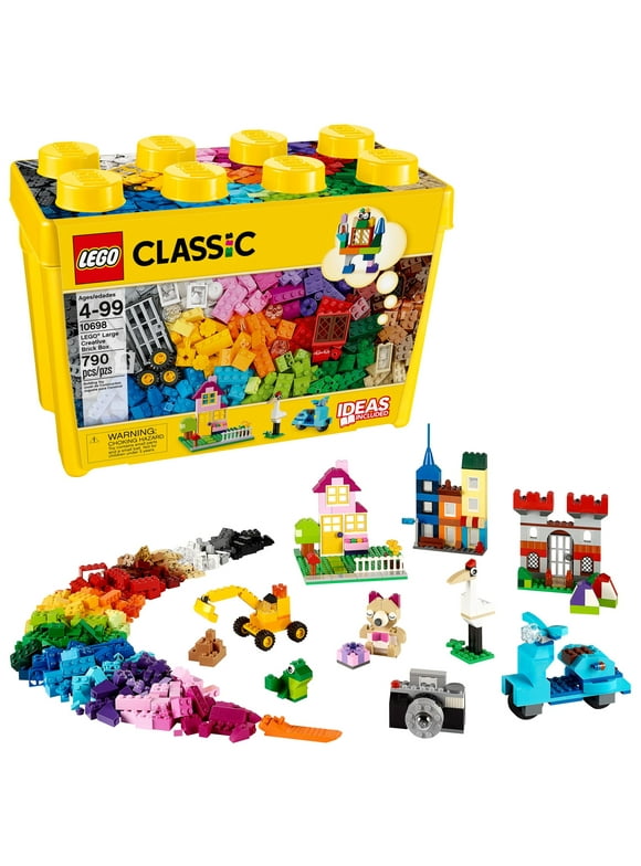LEGO Classic Large Creative Brick Box 10698 Play and Be Inspired by LEGO Masters, Toy Storage Solution for Home or Classrooms, Interactive Building Toy for Kids, Boys, and Girls
