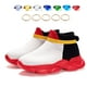 thumbnail image 4 of Zapatillas Loromodo blancas y negras para niños y niñas, zapatillas para correr, 4 of 6