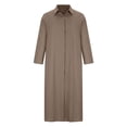 thumbnail image 5 of Npasoilc Maxi Dresses for Women V-Neck Long Sleeve Button Down Long Shirts Casual loose Blouse Dress with Pockets, 5 of 8