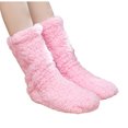 thumbnail image 3 of JeashCHAT Women Solid Color Long Socks Slippers Thick Plush Indoor Socks Double-Layer Thickening Indoor Shoes, 3 of 7