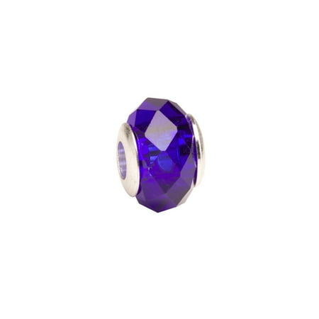 - Purple Faceted Beauty Large Hole Beads Murano Lampwork European Glass Crystal Charms Beads Spacers Fit Pandora Troll Chamilia Carlo Biagi Zable Snake Chain Charm Bracelets 9.5x13.5mm 4pcs