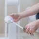 thumbnail image 1 of 6pcs Toilet Replacement Brush Head White Replacement Brushes Diameter 8cm, 1 of 3