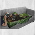 thumbnail image 6 of Tiger Soft Flannel Fleece Blanket, Siberian Large Feline at Zoo Wildlife at Captivity Unnatural Habitat Agressive Animal, Cozy Plush for Indoor and Outdoor Use, 70" x 90", Multicolor, by Ambesonne, 6 of 6