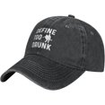 Define Too Drunk Hat Men Baseball Cap Adjustable Cap