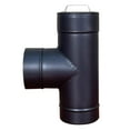 thumbnail image 4 of Tubo de estufa, tubo de chimenea para tienda de campaña caliente, junta de tres vías, tubo de de acero inoxidable en T para horno de Camping al shamjiam Chimenea de la estufa, 4 of 8