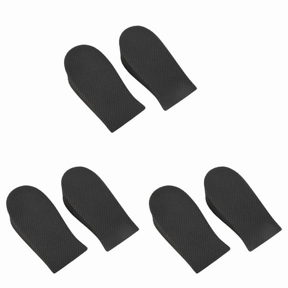 6 Pcs 1.5 inch Height Increase Heel Lifts Foam Pads Insoles Black