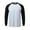 White, variant on Zylarhe Men T Shirts Men's Fashion Color Blocked Long Sleeved Sports T Shirt Men's Breathable Sports Top Tall Size T Shirts for Men