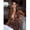 B-M, variant on Sleeveless Deep V-Neck Wrap Dress In Metallic Brown Leopard Print B