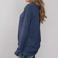 thumbnail image 4 of Camisa de manga larga, camisa de mujer, camisa de mujer con cuello vuelto, blusa holgada, camisetas con cuello vuelto, diseño fácil de usar, 4 of 6