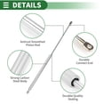 thumbnail image 6 of Unique Bargains 2 Pcs 100lb/445N 25inch/635mm Lift Supports Struts Silver Tone for Car Truck RV, 6 of 7