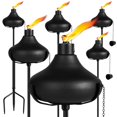 thumbnail image 1 of Juego de 6 linternas metálicas para exteriores en forma de abanico, 62 cm, 720 ml, 1 of 7