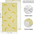 thumbnail image 2 of Dreamtimes Banana Polyester Cotton Towel 2 Pack(28.3" x 14.4"), Soft, Super Absorbent and no Fading, Multipurpose Use for Sports, Fitness,Bathroom, Kitchen, Beach, 2 of 7